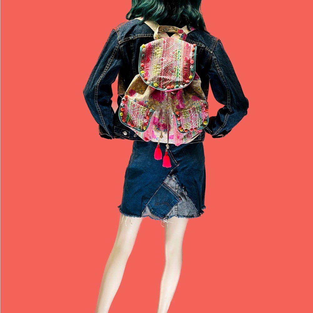 Ecote x Urban Outfitters backpack in floral print canvas